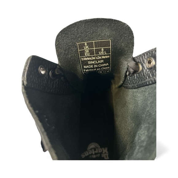 Dr Martens Black Sinclair leather platform boot Sz 8 Amputee Left Boot Only - Picture 4 of 7